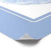 Poster Ours bleu Teddy (Coin)