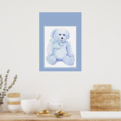 Poster Ours bleu Teddy (Cuisine)