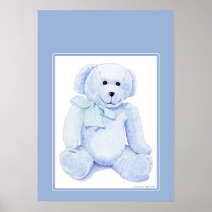 Poster Ours bleu Teddy