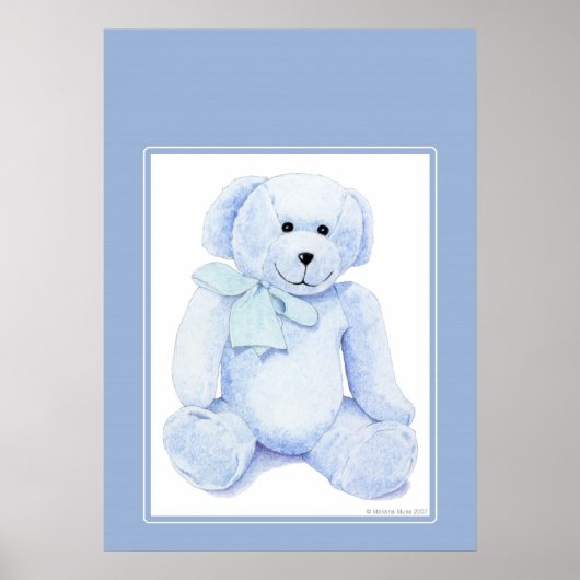 Poster Ours bleu Teddy (Devant)