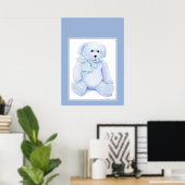 Poster Ours bleu Teddy (Bureau à domicile)