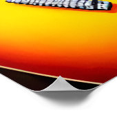 Poster ours Brown jouant de la guitare | Art AI (Coin)