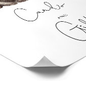 Poster Ours - cartes et cadeaux baby shower (Coin)