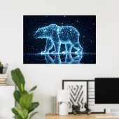 Poster Ours céleste - Esprit de Constellation Animal (Bureau à domicile)