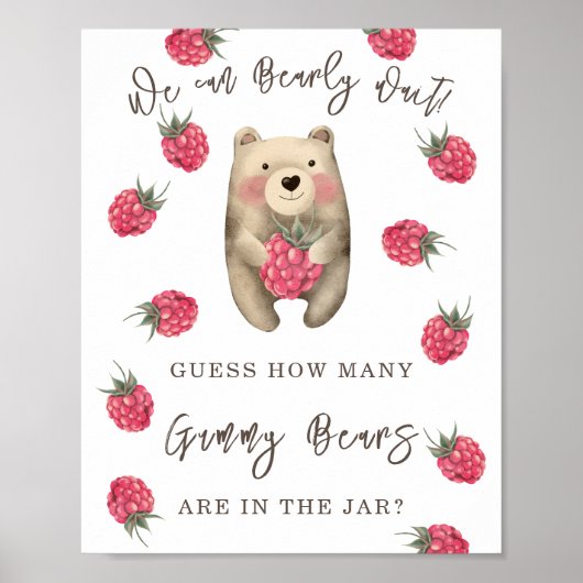 Poster OURS - Combien y a-t-il d'ours rouges dans le boca (Devant)