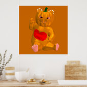 Poster Ours cool Little Halloween (Cuisine)