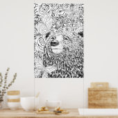 Poster Ours courageux (Cuisine)