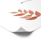 Poster Ours d'automne avec Citrouille - baby shower de bi (Coin)