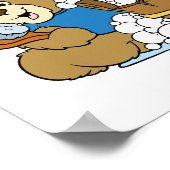 Poster Ours de bain chien (Coin)