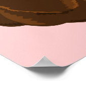 Poster Ours de caricature mignon (Coin)
