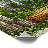 Poster Ours de dessin animé (Coin)