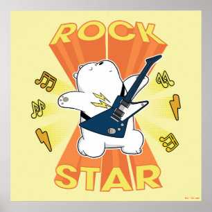 Poster Ours de glace - Rock Star