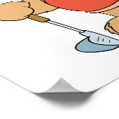 Poster Ours de golf mignon (Coin)
