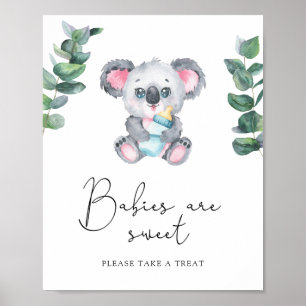 Poster Ours de Koala - les bébés sont doux