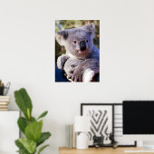 Poster Ours De Koala Tenant Un Ours De Koala (Bureau à domicile)
