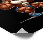 Poster Ours de levage du poids (Coin)