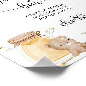 Poster Ours de miel floral bar Maman-osa (Coin)