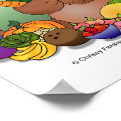 Poster "Ours de noix de santé" (Coin)