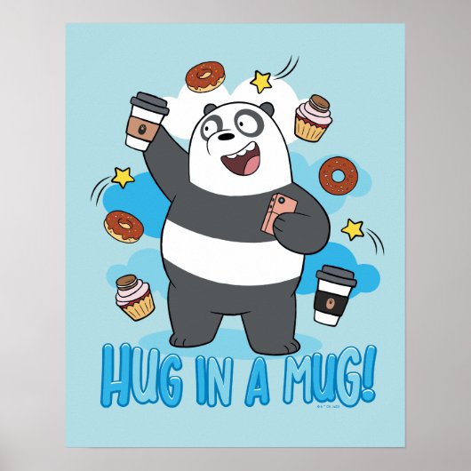 Poster Ours de Panda - Enferré dans une Mug ! (Devant)