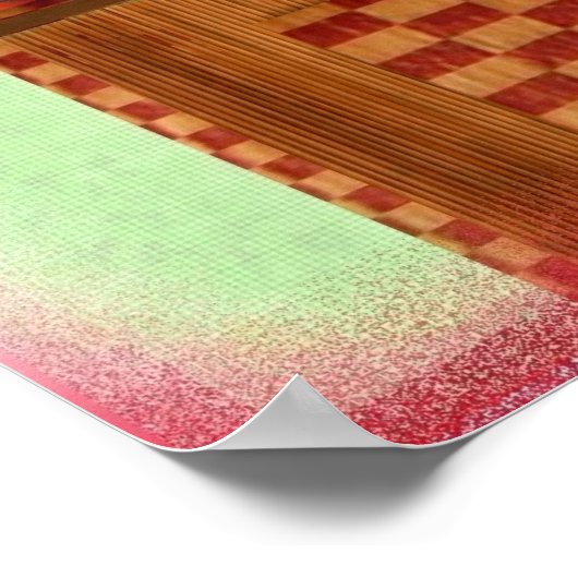 Poster Ours de pizza (Coin)