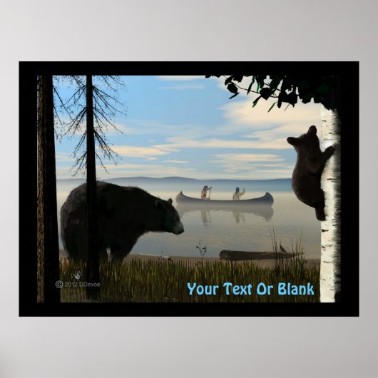 Poster Ours de plage (Devant)