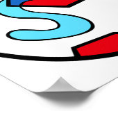 Poster Ours de soccer jouant au football en tenue sportiv (Coin)