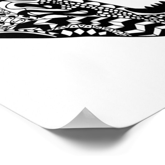 Poster Ours de style 2 (Coin)