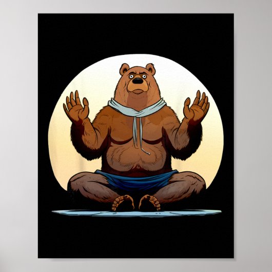 Poster Ours de yoga _1 (Devant)