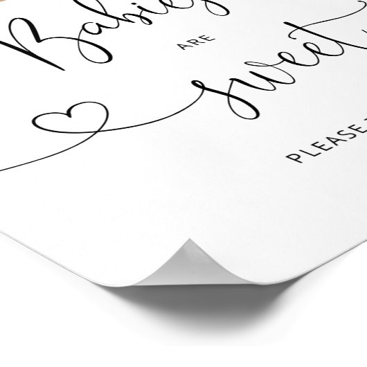 Poster Ours d'Eucalyptus Les bébés sont doux prendre un r (Coin)