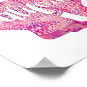 Poster Ours d'hiver rose de Californie (Coin)