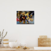 Poster Ours Dinky : Duet Guitare (Cuisine)