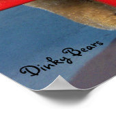 Poster Ours dinky sur scène (Coin)