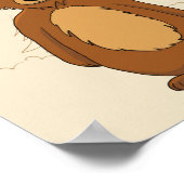 Poster Ours drôle en papier toilette (Coin)