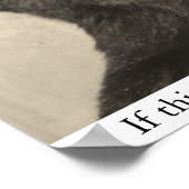 Poster Ours effrayant (Coin)