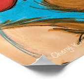 Poster Ours en jonglage Apple / Artiste de l'affiche Impr (Coin)