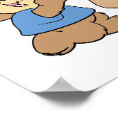 Poster ours en mariage proposition (Coin)