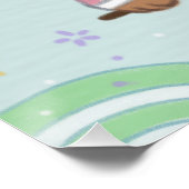 Poster Ours en peluche à Hanbok : Kite Flying (Coin)