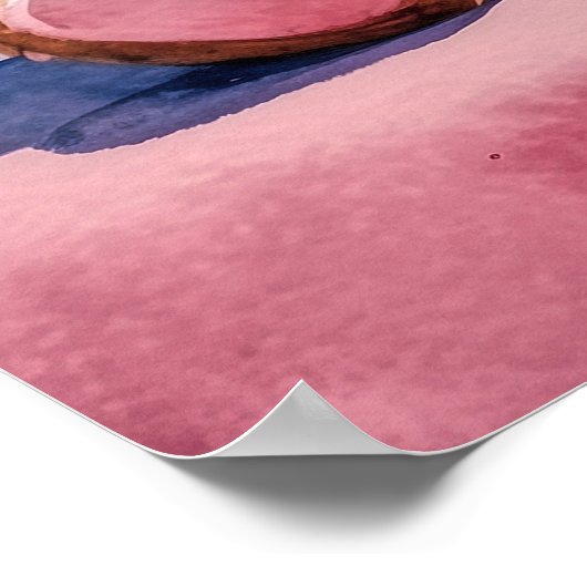 Poster Ours en peluche adorable étreignant un lapin avec (Coin)