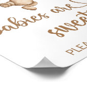 Poster Ours en peluche bébé ours bébé Les bébés sont doux (Coin)