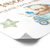 Poster Ours en peluche bébé ours bébé Les bébés sont doux (Coin)