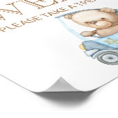 Poster Ours en peluche bébé ours bébé Les bébés sont doux (Coin)