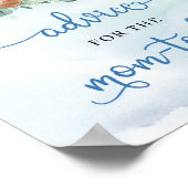 Poster Ours en peluche Boho floral Conseils pour la maman (Coin)