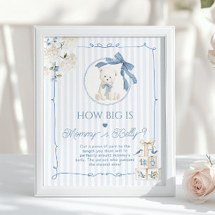 Poster Ours en peluche chinoiserie Quelle est la taille d