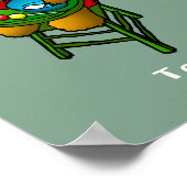 Poster Ours en peluche de Noël (Coin)