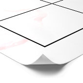 Poster Ours en peluche devinez la date prévue ballons ros (Coin)