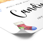 Poster Ours en peluche d'hiver - devinez combien de bonbo (Coin)