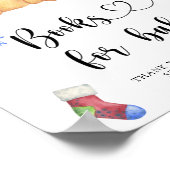 Poster Ours en peluche d'hiver, livres d'affiche pour béb (Coin)