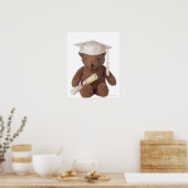 Poster Ours en peluche en mortier et en crayon (Cuisine)