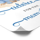 Poster Ours en peluche tropical Boho Conseils pour la mam (Coin)