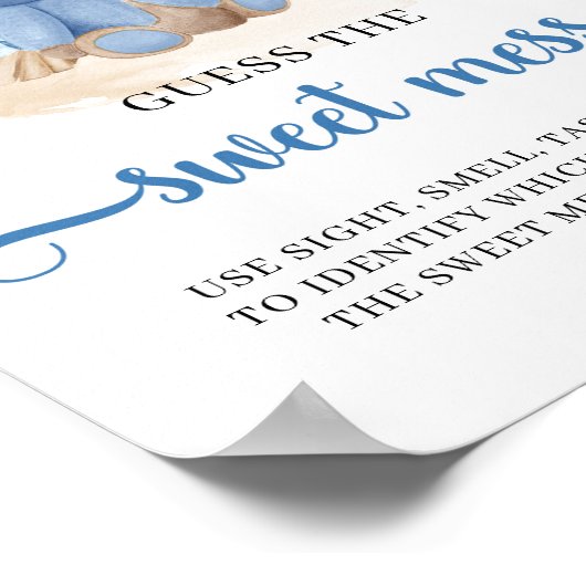 Poster Ours en peluche tropical Guess The Sweet Mess jeu (Coin)